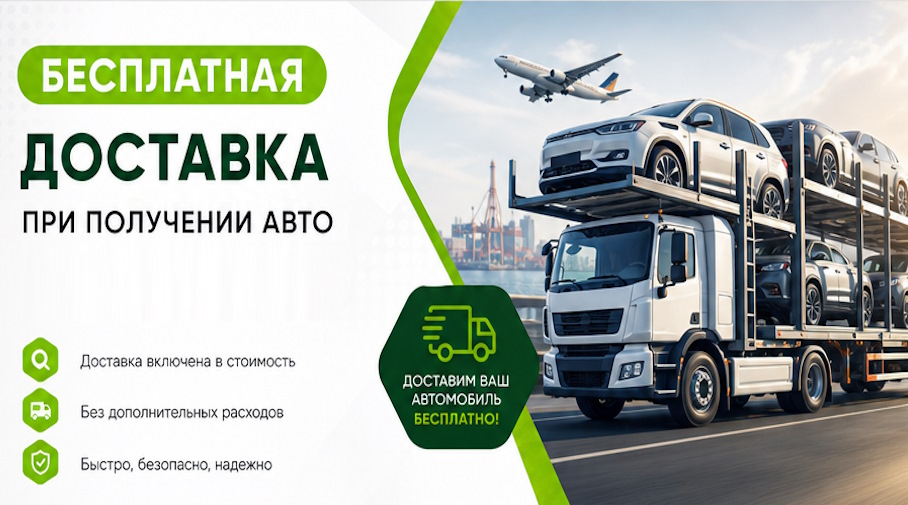 Акция! Бесплатная доставка по Похвистневе при получении авто